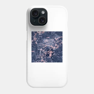 Pink and Navy Blue Colors Marble Phone Case