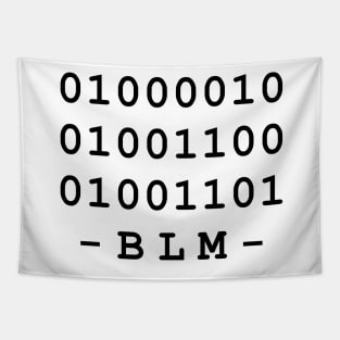 Black Lives Matter Binary Text Tapestry