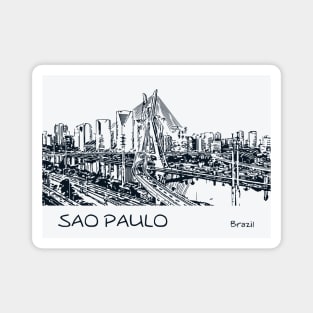 Sao Paulo Brazil Magnet