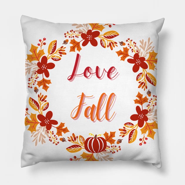 Hello Fall Sweet Autumn Pillow by Ken Adams Store