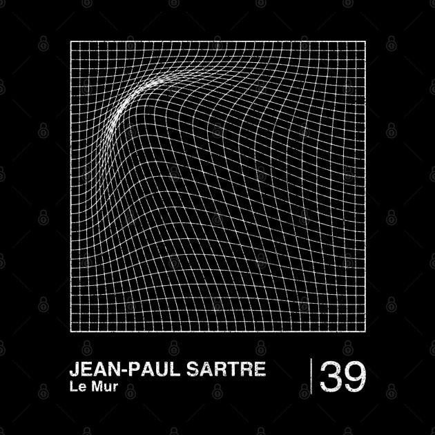 Jean-Paul Sartre / Minimalist Graphic Design Fan Artwork by saudade