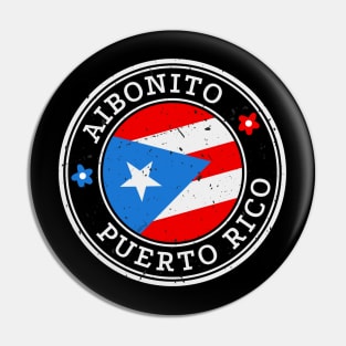 Aibonito Puerto Rico Puerto Rican Pride Flag Pin