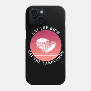 Eat The Rich Retro Cook Out Art Retro Red Summer Phone Case