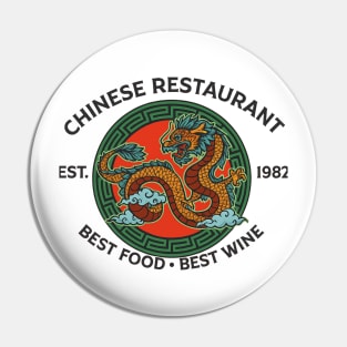 Lee Ho Fooks Vintage Chinese Restaurant Dragon Design Pin