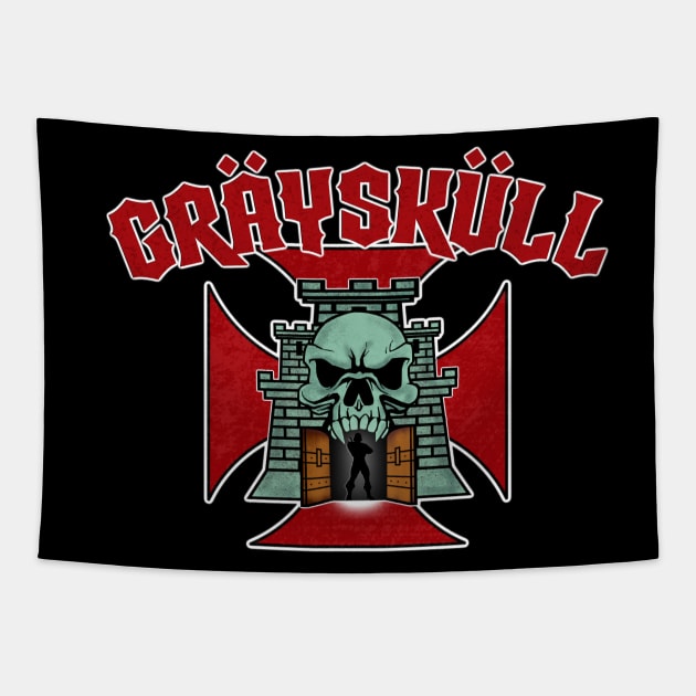 GraySkull Metal Tapestry by EnchantedTikiTees