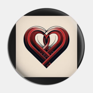 Infinite Amour: The Endless Heart Pin