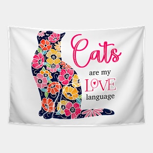 Cats are my Love Language Tapestry