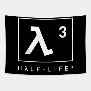 Half Life 3 Light Lambda Symbol Tapestry