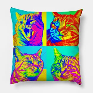 Tabby Pop Art - Cat Lover Gift Pillow