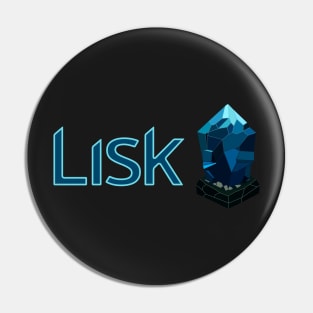 Lisk Cryptocurrency Logo. Pin