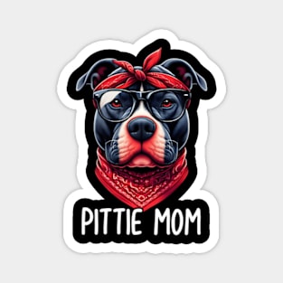 Pittie Mom Pitbull Dog Mothers Day Magnet