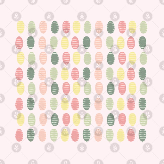 Easter Eggs in Pastel Colors by MyAbstractInk