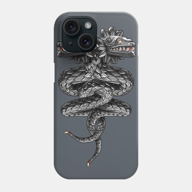 Quetzalcoatl ( flying snake of Aztec ) Phone Case by pakowacz