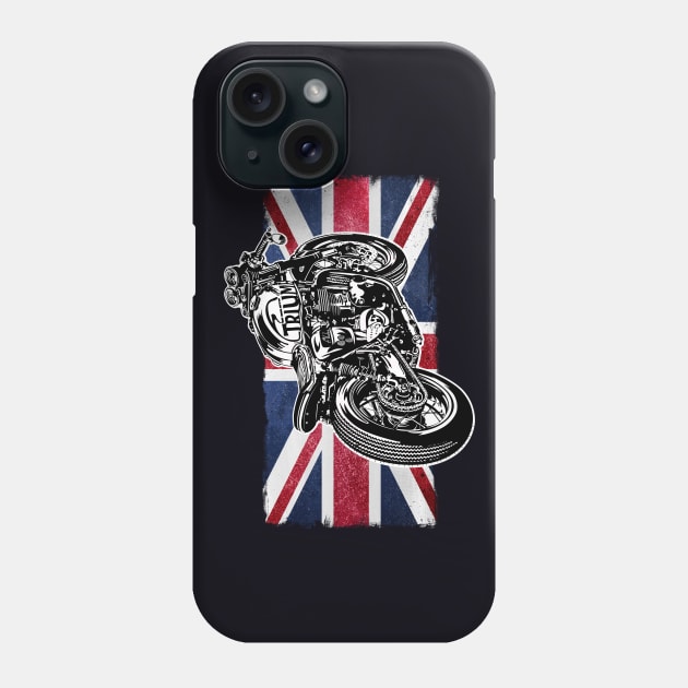 Cafe Racer Motorcycle Phone Case by SW Longwave