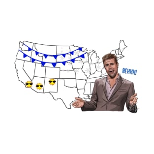SNL: Weatherman Brad Pitt T-Shirt