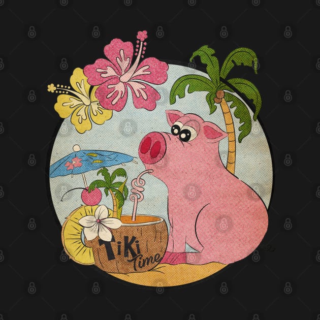 Tiki Time Oink by ArtsofAll