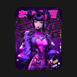 STREET FIGHTER ⬛🟪 JURI HAN - CHAOTIC NEUTRAL 🟪⬛ ANIME MANGA GAMING - FIGHTING GAME CULTURE T-Shirt