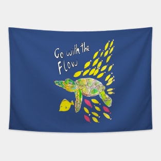 Go with the Flow Turtle Tapestry