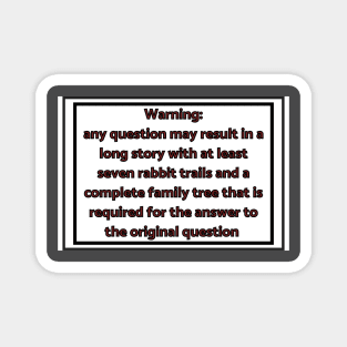 Adhd question answers warning label Magnet