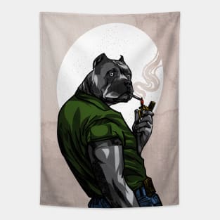 Dog Smoke Tapestry