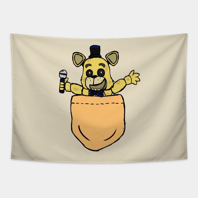 Golden Freddy - FNAF Pockets Tapestry by oh_shoot_arts