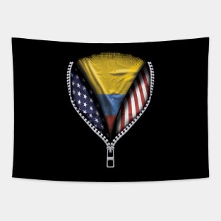 Colombian Flag  Colombia Flag American Flag Zip Down - Gift for Colombian From Colombia Tapestry