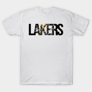 Los Angeles Lakers Paint Design T-Shirt