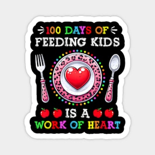 100 Days Of School Feeding Lunch  100th Day Of School Magnet