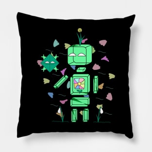 Geometric Buddy celebrating 1 day of spring Pillow