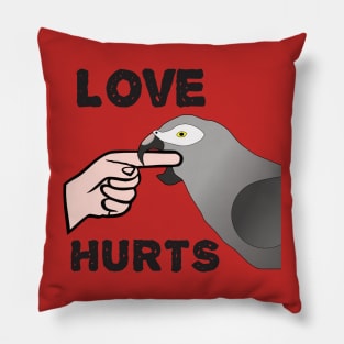 Love Hurts - Timneh African Grey Parrot Pillow