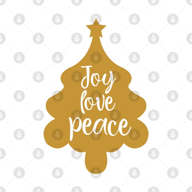 Joy love Peace by Peach Lily Rainbow