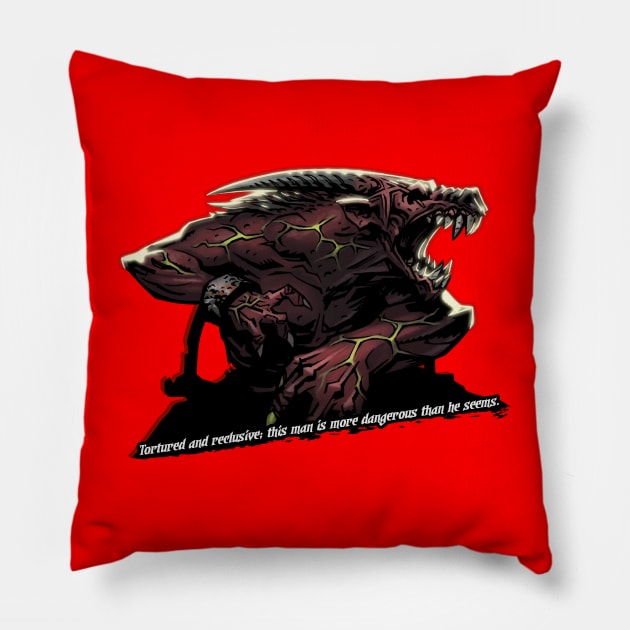 Darkest Dungeon - The Abomination (Beast) Pillow by Reds94