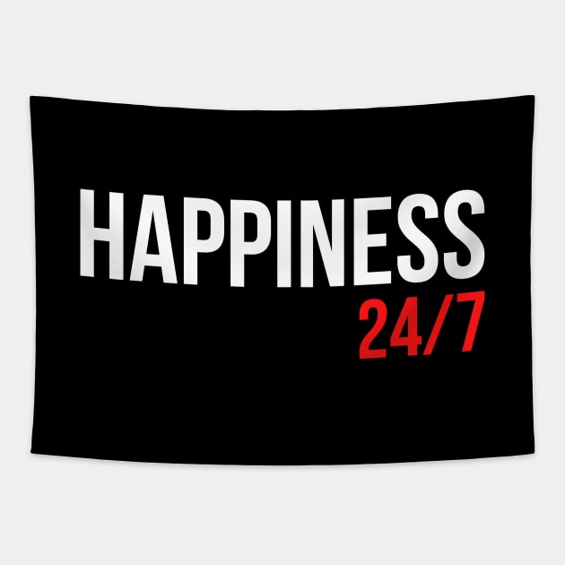 happiness 24/7 Tapestry by Leap Arts