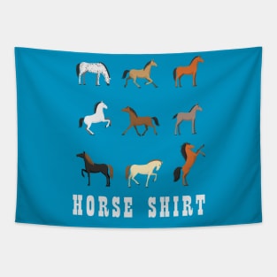 Horse Shirt Tapestry