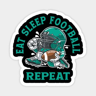 EAT SLEEP FOOTBALL REPEAT Magnet