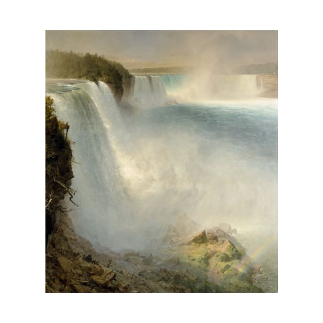 Niagara Falls, from the American Side by Frederic Edwin Church by Classic Art Stall