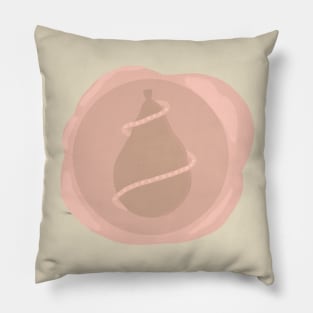Wax Seal with Beribboned Pear Pillow