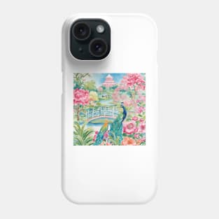 Preppy colors mystical chinoiserie garden Phone Case