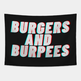 Burgers and burpees Tapestry