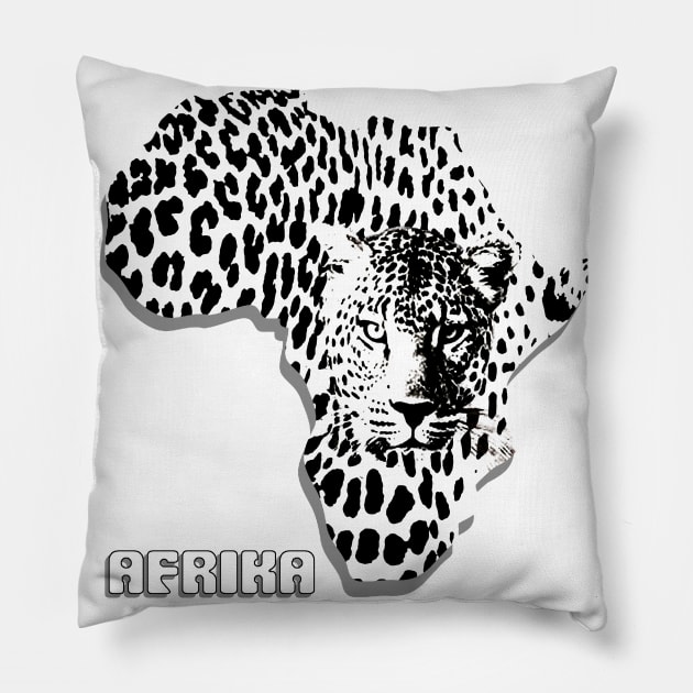 Afrika Leopard Pillow by hudayadi