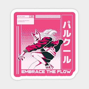 Embrace The Flow Parkour Magnet