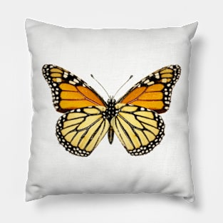 Monarch Butterfly Retro Pillow