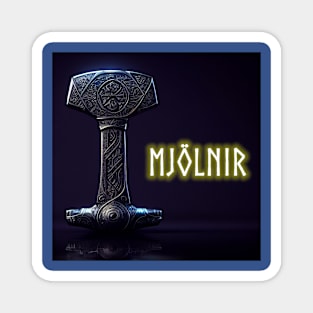 Mighty Mjolnir Thor Hammer Norse Magnet