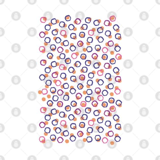 Funny blue, pink and violet dots by lents