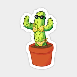 Bikini Cactus Magnet