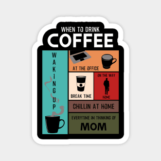 Drink Coffee Everytime im thinking of mom Magnet