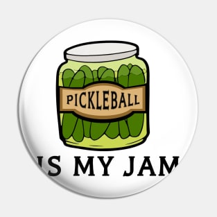 Pickleball is my Jam Grandma and Grandpa Gifts Pin