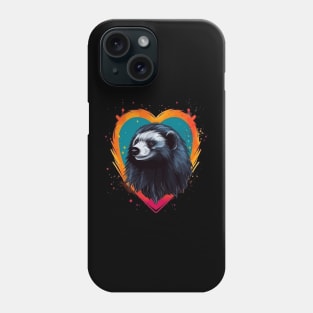 Honey Badger Valentine Day Phone Case