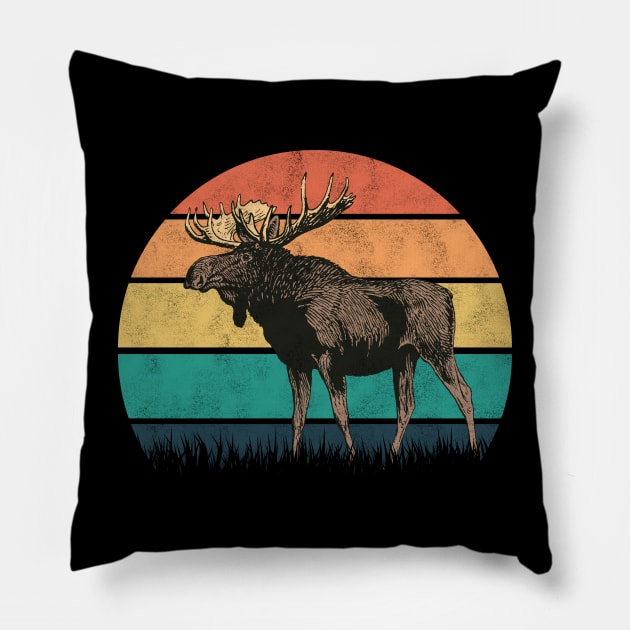 Male Moose - Bull Pillow by Wild Catch