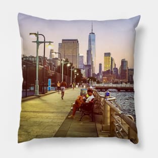 Hudson River Park, Manhattan, NYC Pillow